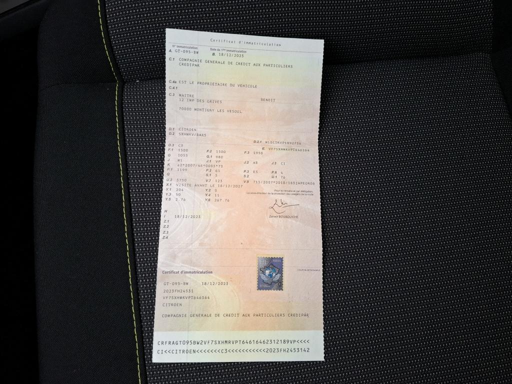 Citroen C3 PureTech 83 ch BVM5 You 2023