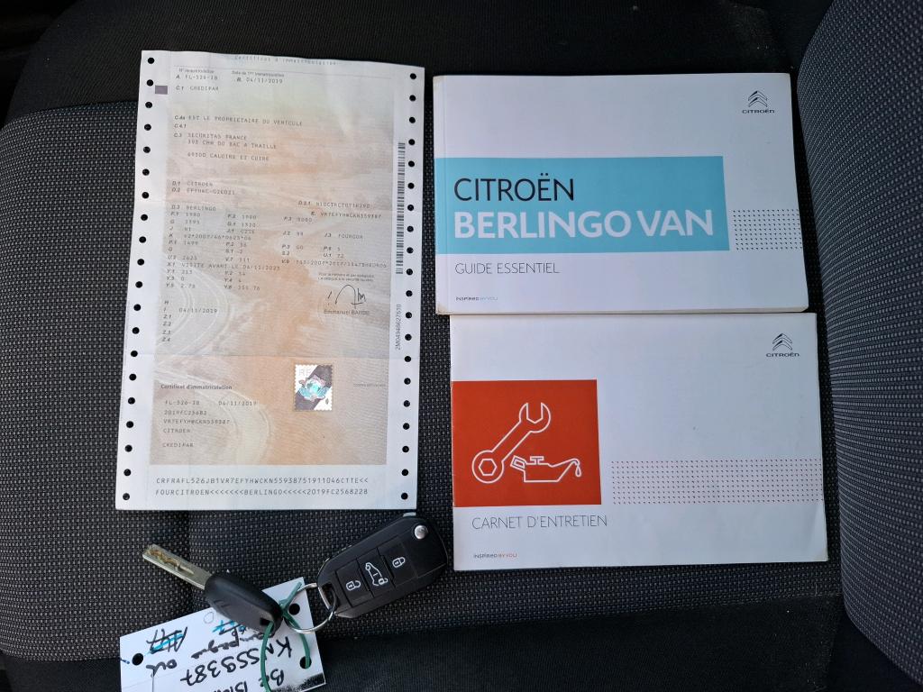 Citroen BERLINGO VAN M 650 BLUEHDI 75 S&S BVM5 CLUB 2019