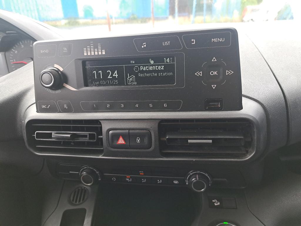 Peugeot PARTNER FOURGON STANDARD 1000 KG BLUEHDI 100 S&S BVM5 GRIP 2020