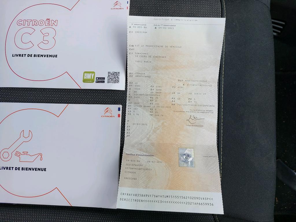 Citroen C3 SOCIETE BLUEHDI 100 S&S BVM6 FEEL NAV 2021