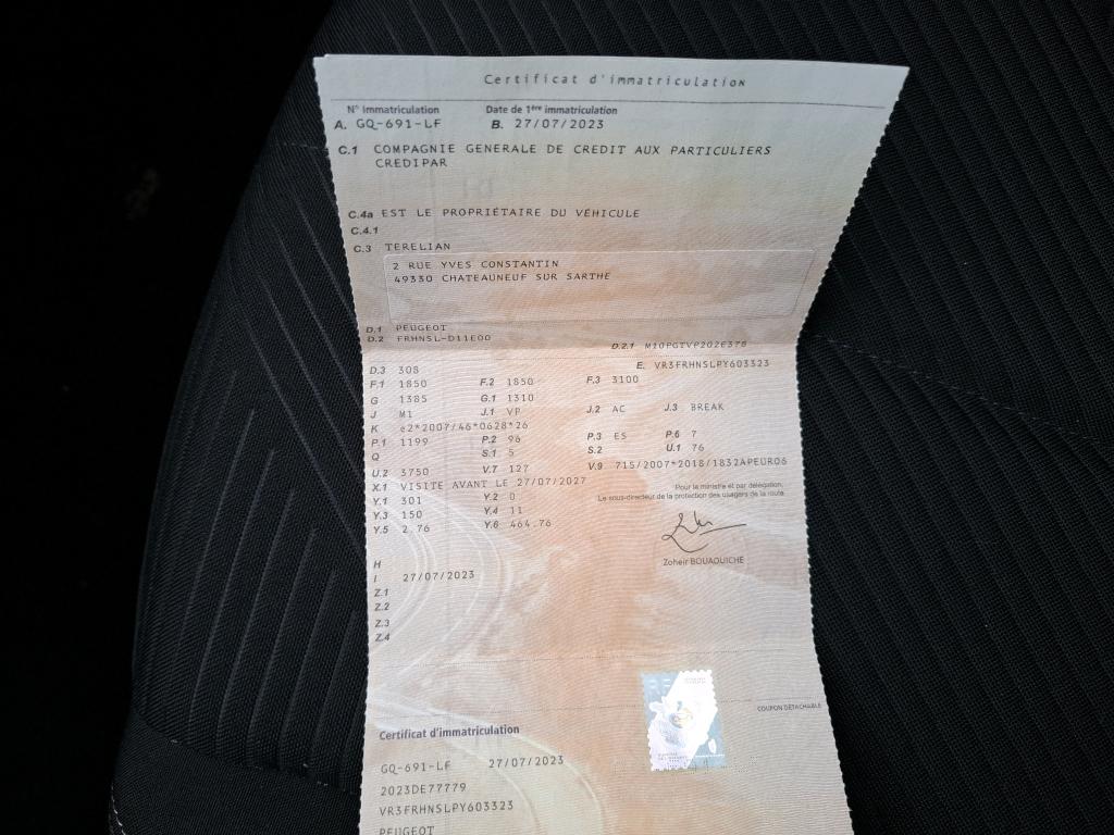 Peugeot 308 SW PureTech 130ch S&S BVM6 Active Pack 2023