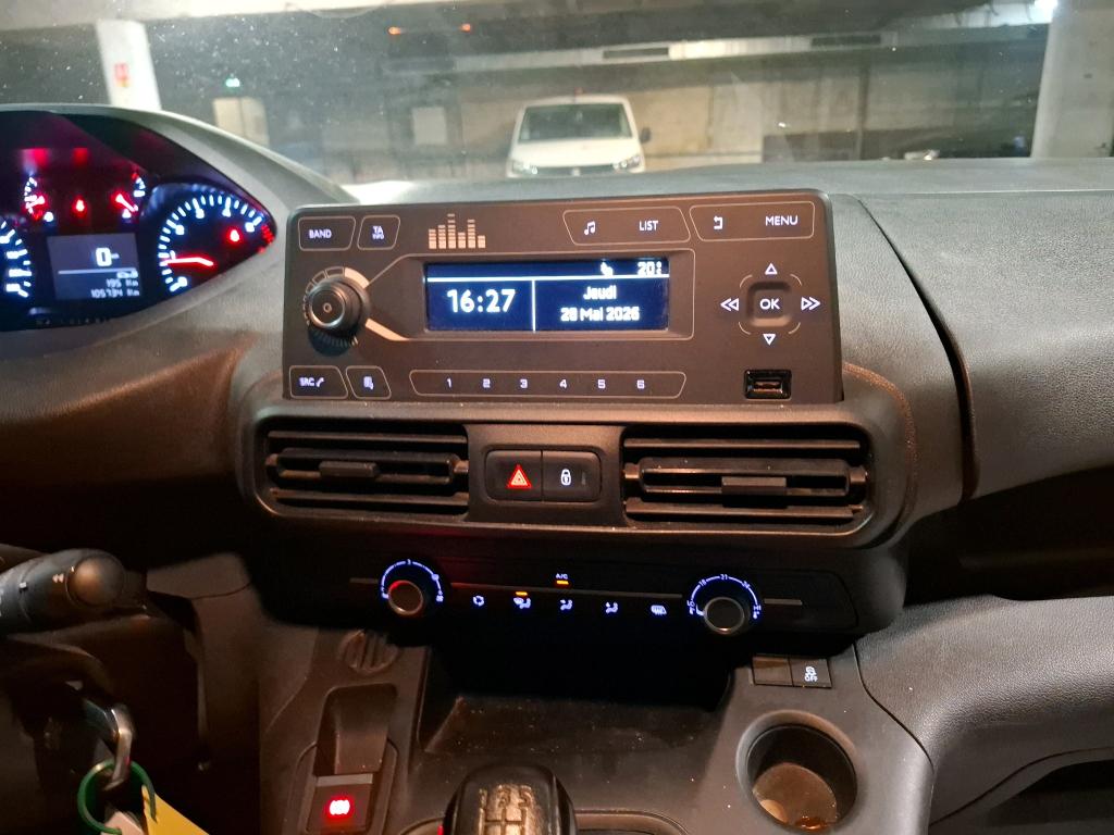 Peugeot PARTNER FOURGON STANDARD 650 KG BLUEHDI 100 S&S BVM5 PREMIUM 2021