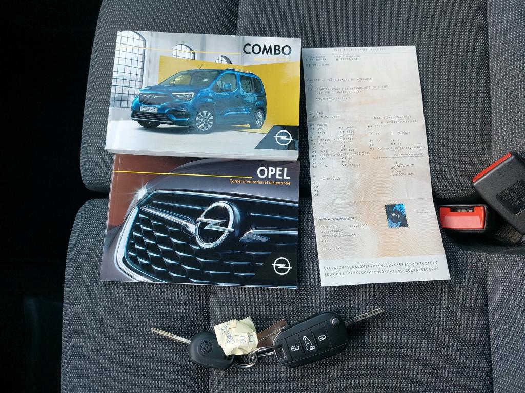 Opel COMBO CARGO 1.5 100 CH S/S L1H1 BVM5 STANDARD PACK CLIM 2021