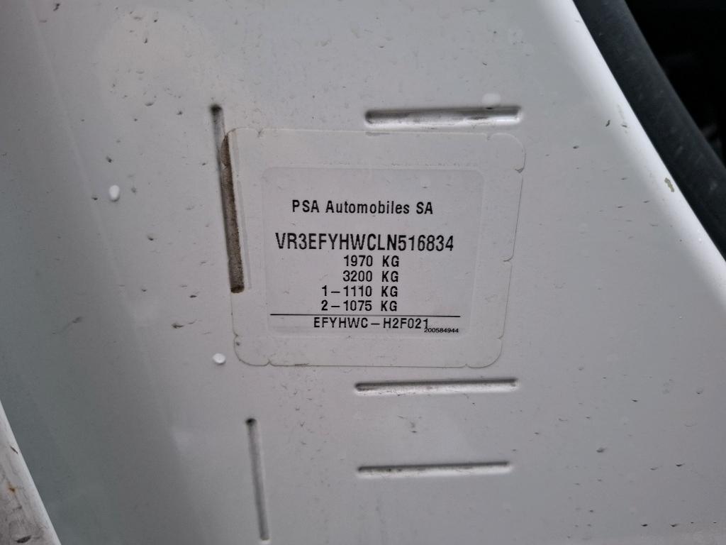 Peugeot PARTNER FOURGON STANDARD 650 KG BLUEHDI 75 BVM5 PREMIUM 2020