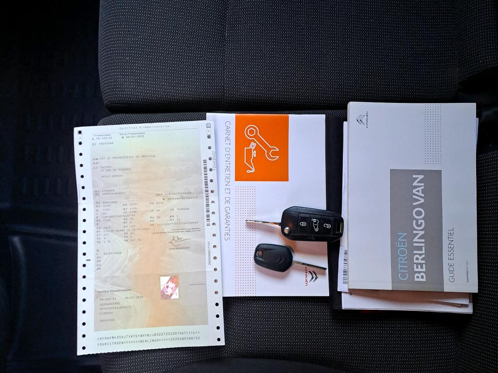 Citroen BERLINGO VAN XL 950 BLUEHDI 100 S&S CLUB 2020
