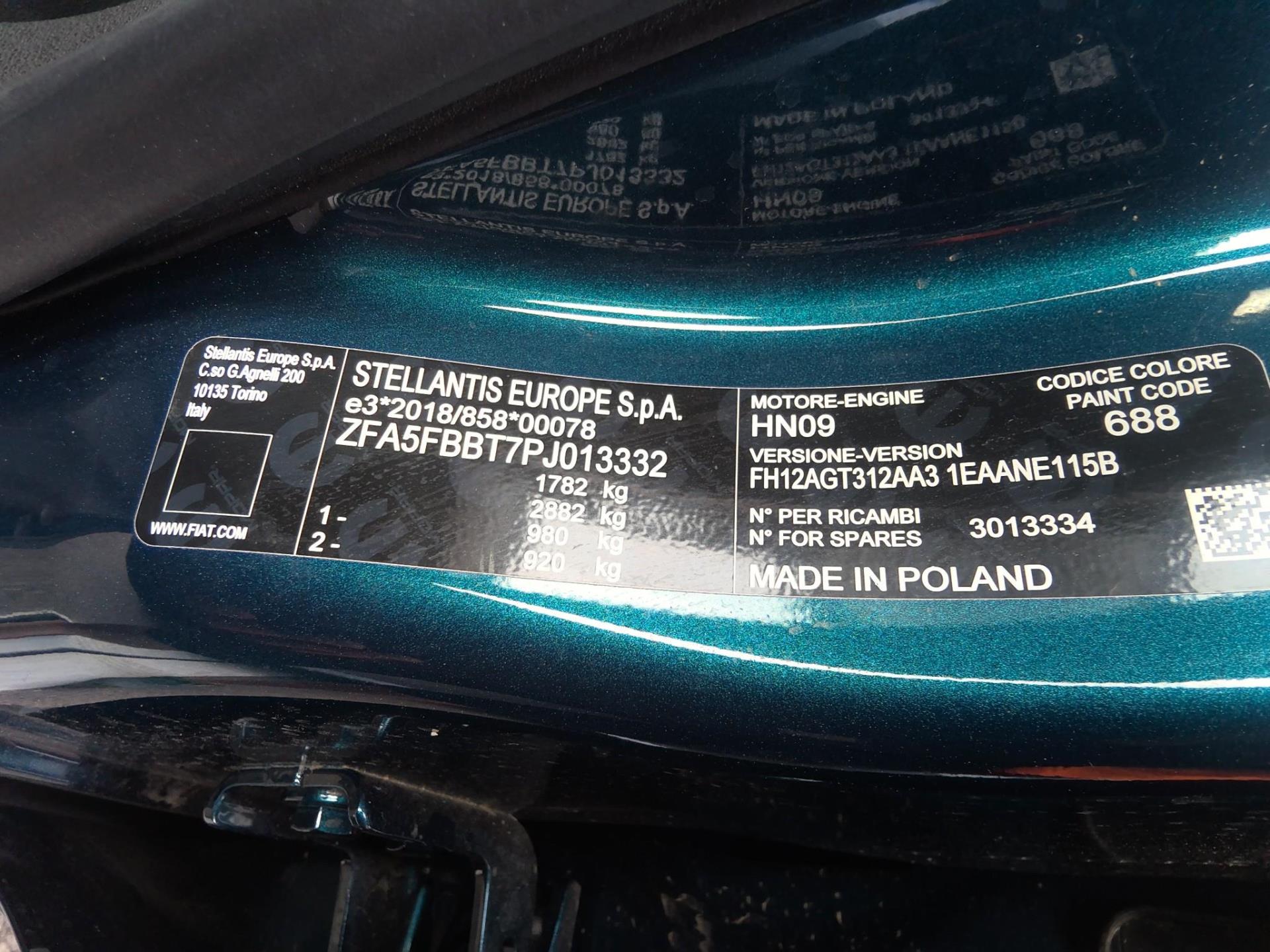 FIAT 600 1.2 Hybrid 100ch DCT6 La Prima 2024