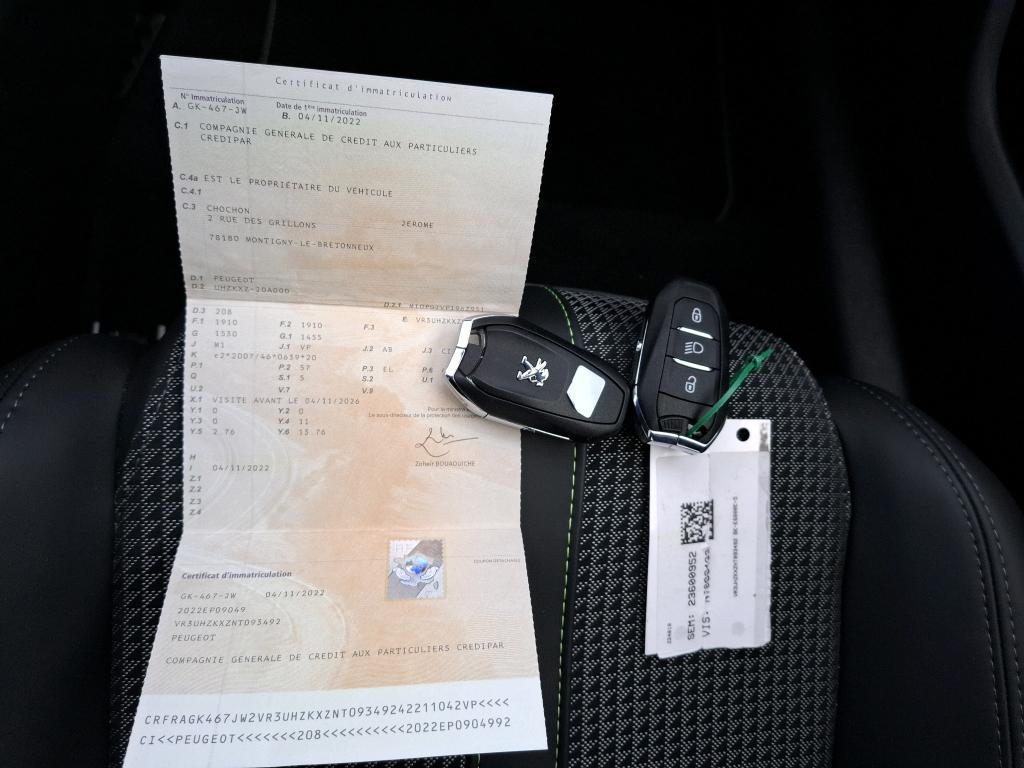 Peugeot 208 Electrique 50 kWh 136ch GT 2022