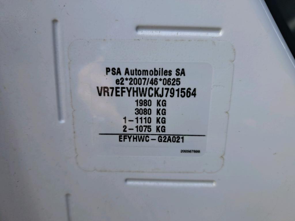 Citroen BERLINGO VAN M 650 BLUEHDI 75 BVM5 CLUB 2019