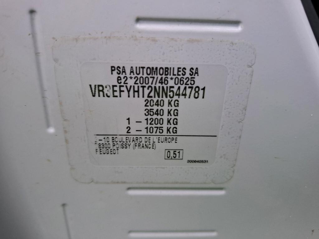 Peugeot PARTNER FOURGON STANDARD 650 KG BLUEHDI 100 S&S BVM6 ASPHALT 2022