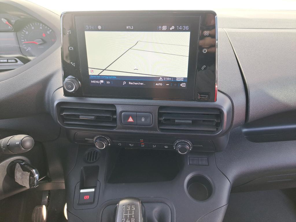 Peugeot PARTNER FOURGON STANDARD 650 KG BLUEHDI 100 S&S BVM5 ASPHALT 2021