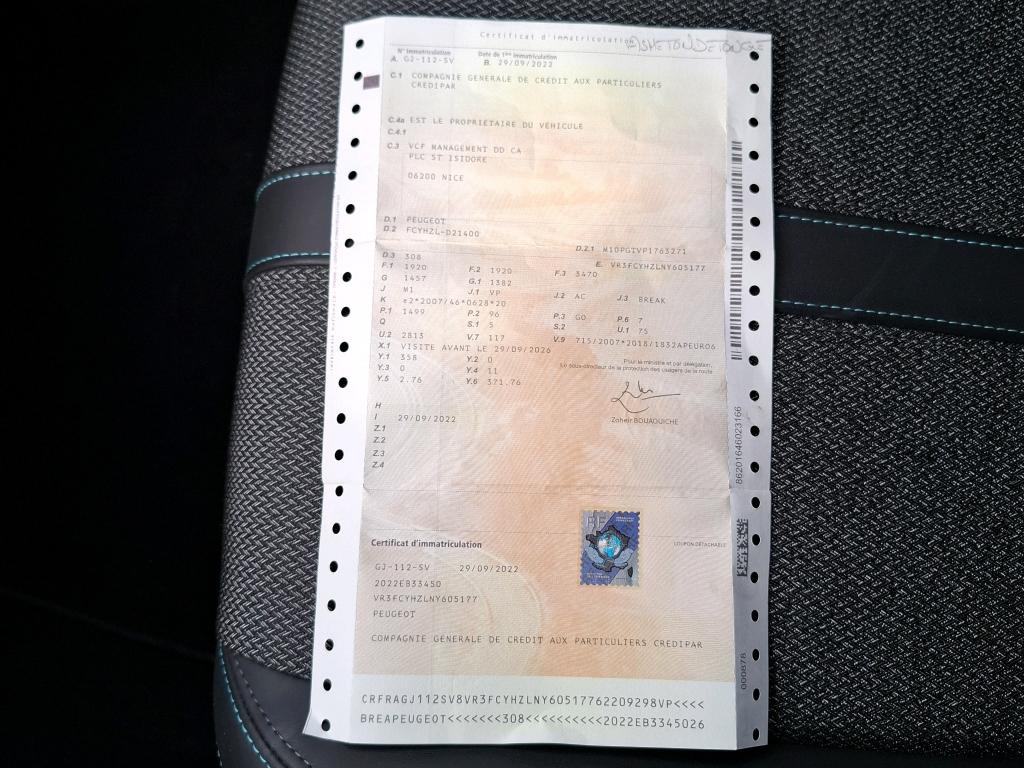 Peugeot 308 SW BlueHDi 130ch S&S BVM6 Allure 2022