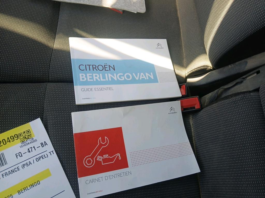Citroen BERLINGO VAN M 1000 BLUEHDI 100 S&S BVM5 DRIVER 2020