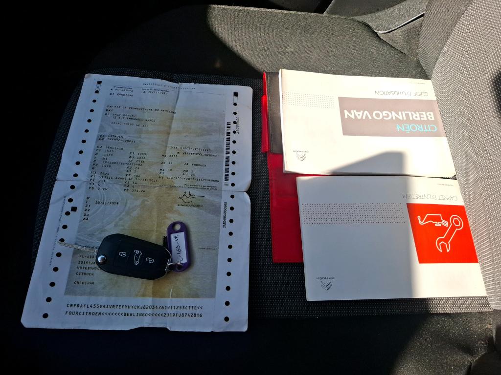 Citroen BERLINGO VAN M 650 BLUEHDI 100 S&S BVM5 CLUB 2019