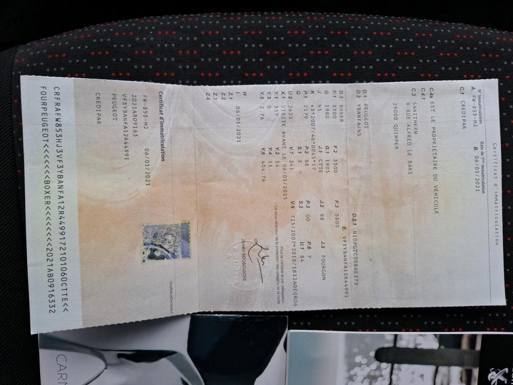 Peugeot BOXER TOLE 333 L1H2 BLUEHDI 120 S&S PRO 2021