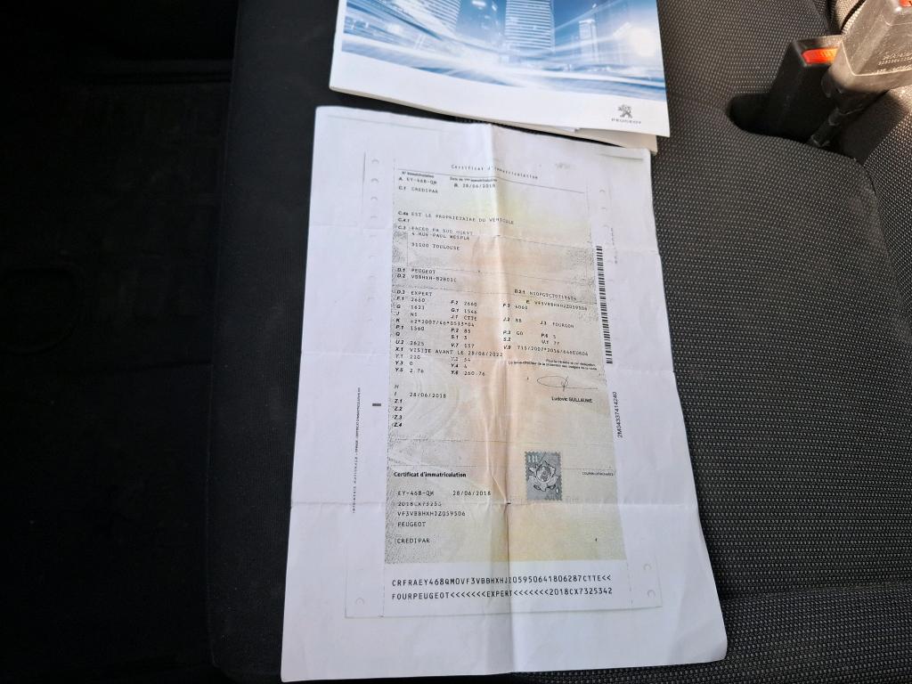 Peugeot EXPERT FGN TOLE STANDARD BLUEHDI 115 S&S BVM6 PREMIUM PACK 2018