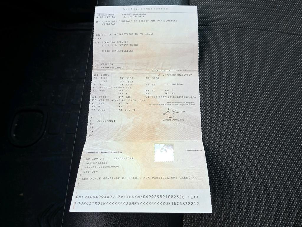 Citroen JUMPY FGN M BLUEHDI 120 S&S BVM6 DRIVER 340 NM 2021