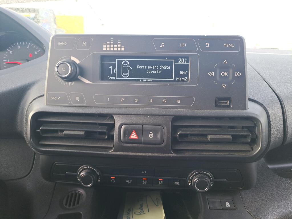 Peugeot PARTNER FOURGON STANDARD 650 KG BLUEHDI 100 S&S BVM5 PREMIUM 2020