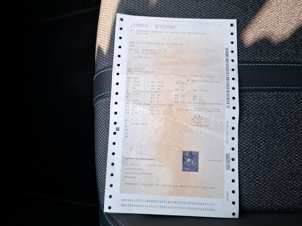 Peugeot 308 SW BlueHDi 130ch S&S BVM6 Allure 2022