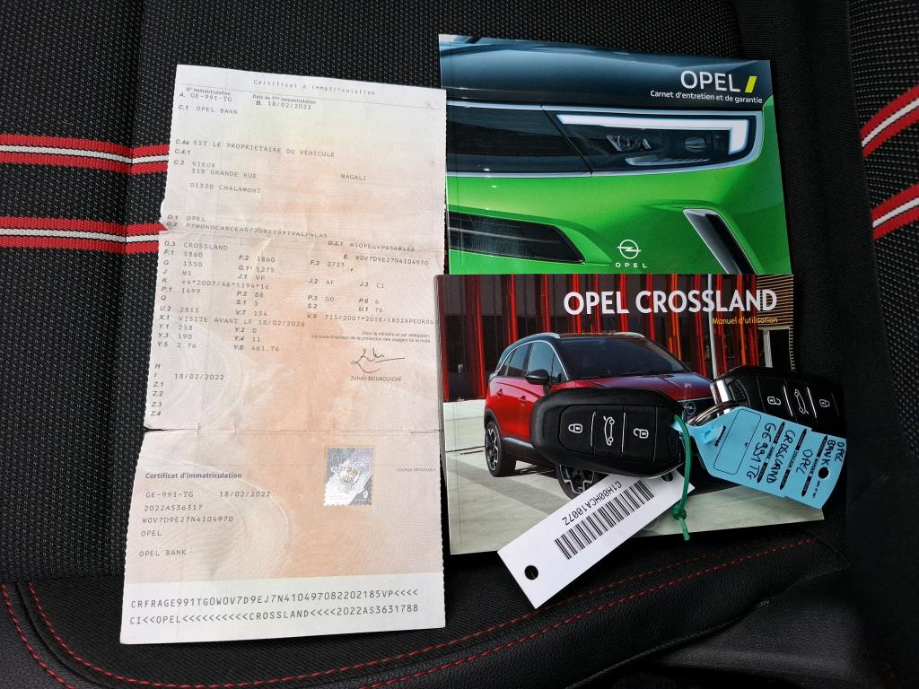 Opel Crossland 1.5 D 120 ch BVA6 GS Line 2022