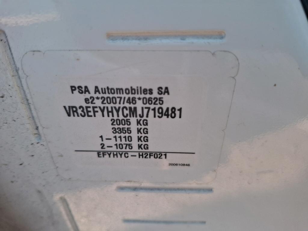 Peugeot PARTNER FOURGON STANDARD 650 KG BLUEHDI 100 S&S BVM5 PREMIUM 2021