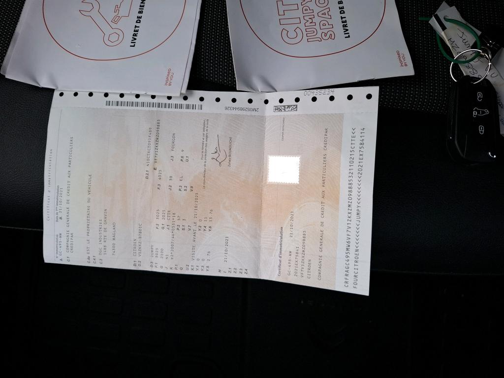 Citroen E-JUMPY FGN M 100 KW (136 CH) BATTERIE 75 KWH CLUB 2021