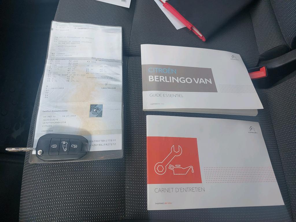 Citroen BERLINGO VAN M 650 BLUEHDI 100 S&S CLUB 2019
