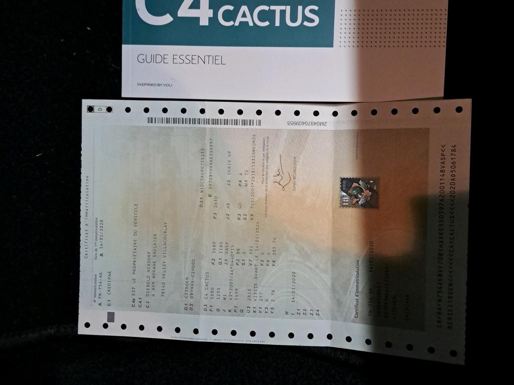 Citroen C4 CACTUS SOCIETE BLUEHDI 120 S&S EAT6 FEEL NAV 2020