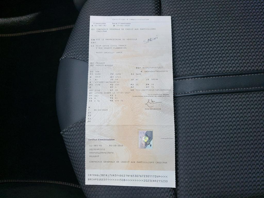 Peugeot 508 SW Hybrid 225 e-EAT8 GT 2023