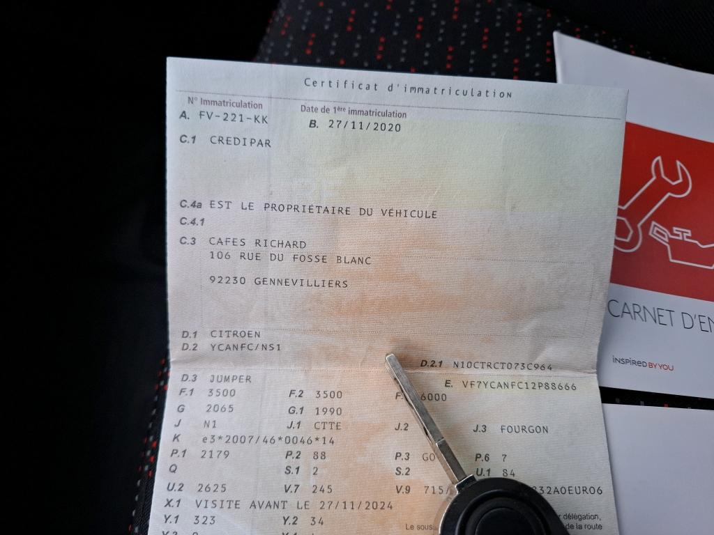 Citroen JUMPER TOLE 35 L3H2 BLUEHDi 120 S&S BVM6 DRIVER 2020