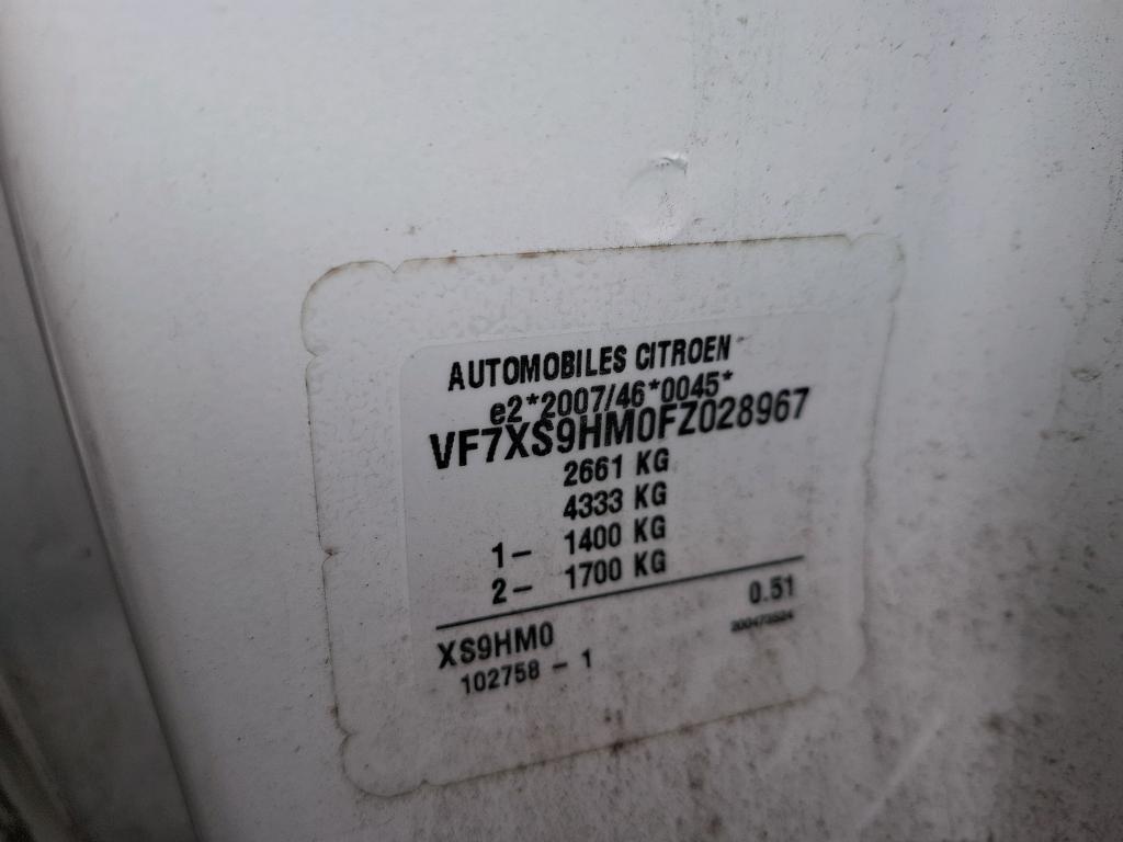 Citroen JUMPY FGN TOLE 27 L1H1 HDI 90 FAP CONFORT 2015