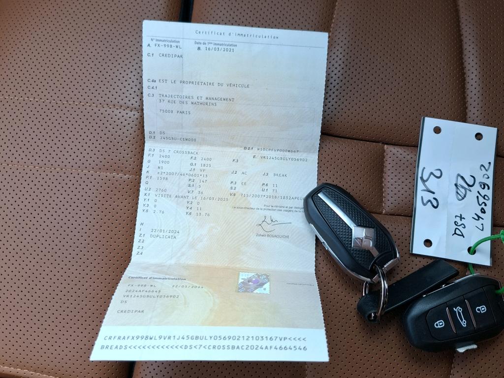 DS DS7 Crossback Hybride E-Tense 300 EAT8 4x4 Grand Chic 2021