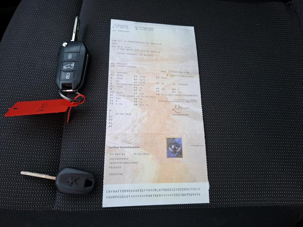 Peugeot PARTNER CA BLUEHDI 100 S&S BVM5  2021