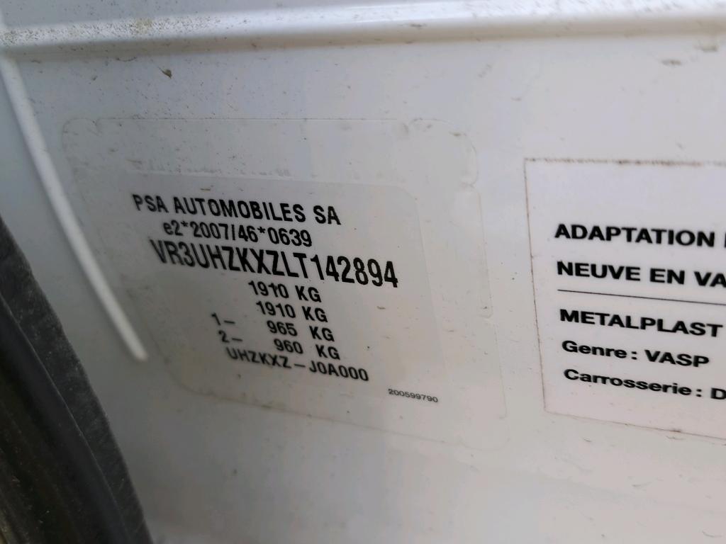 Peugeot 208 ELECTRIQUE 50 KWH 136 ACTIVE BUSINESS R 2020
