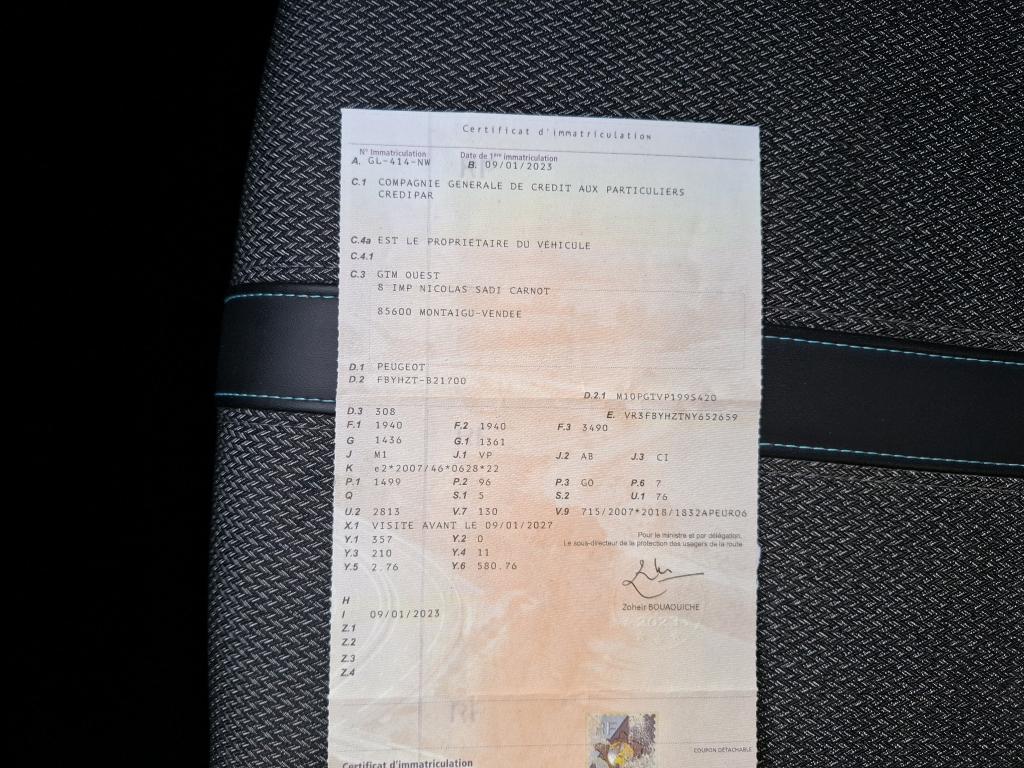 Peugeot 308 BlueHDi 130ch S&S EAT8 Allure 2023