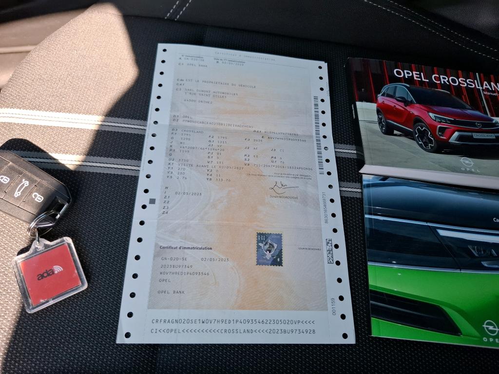Opel Crossland 1.2 Turbo 110 ch BVM6 Elegance 2023
