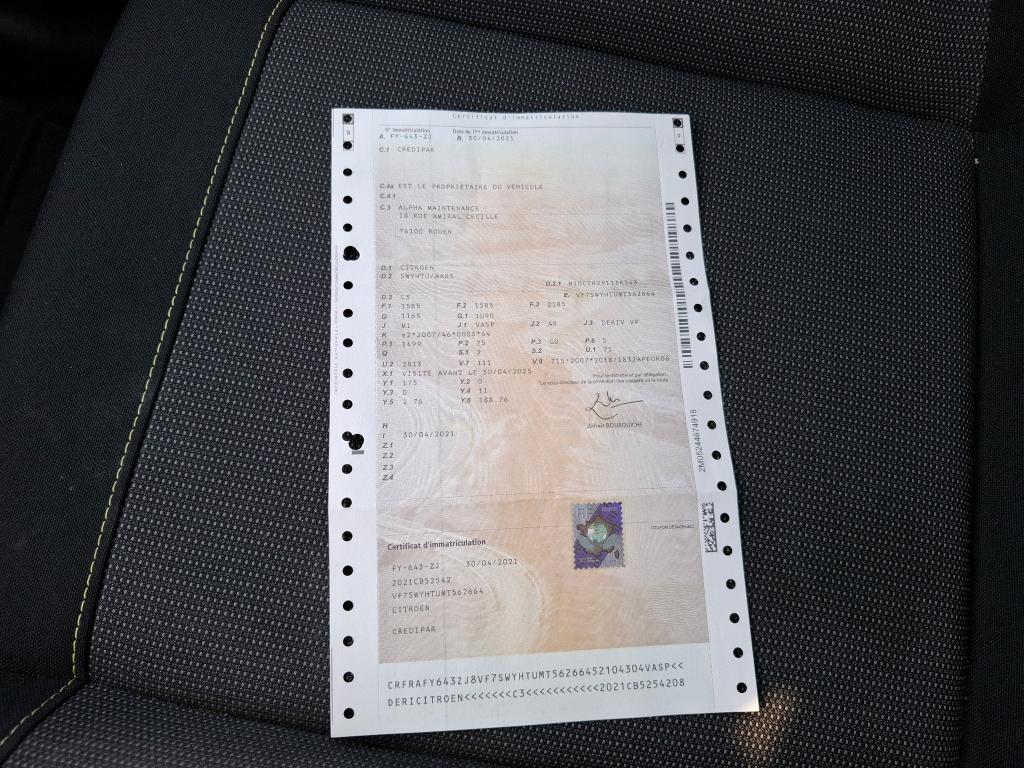 Citroen C3 SOCIETE BLUEHDI 100 S&S BVM6 FEEL NAV 2021