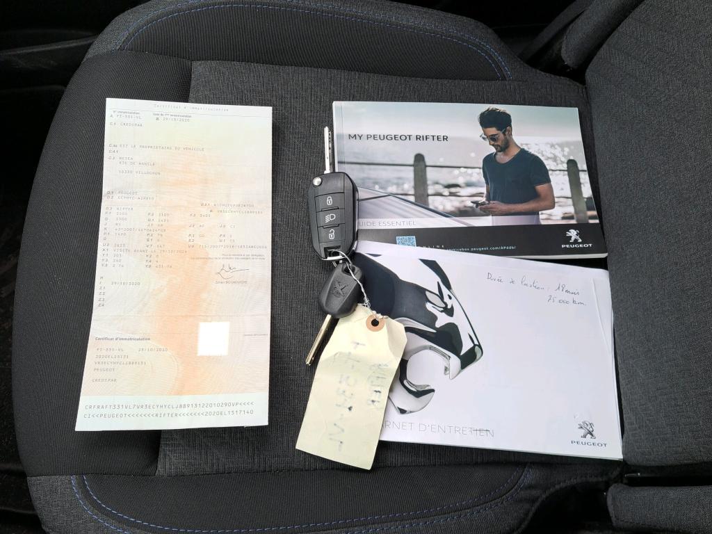 Peugeot Rifter Standard BlueHDi 100 S&S BVM5 Allure 2020