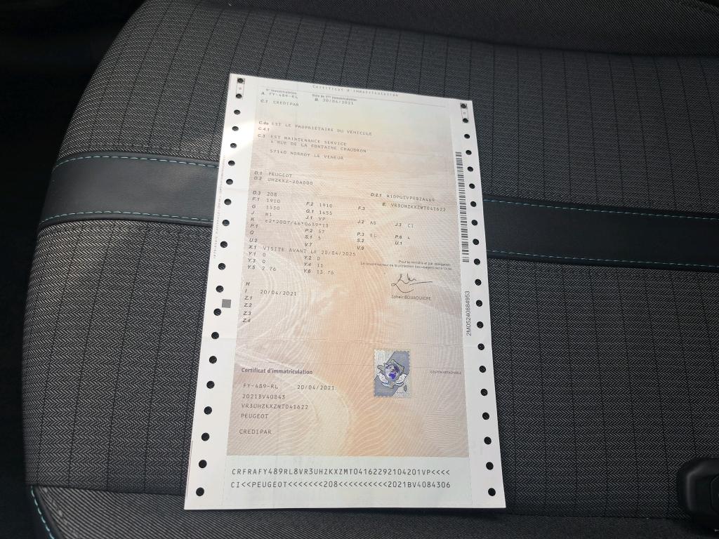 Peugeot 208 Electrique 50 kWh 136ch Allure Business 2021