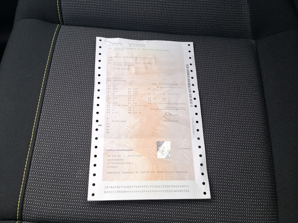 Citroen C3 SOCIETE BLUEHDI 100 S&S BVM FEEL BUSINESS R 2020