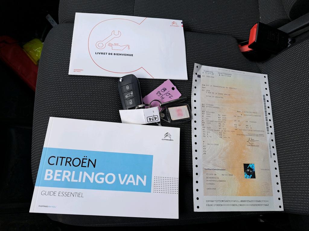 Citroen BERLINGO VAN M 650 BLUEHDI 100 S&S BVM5 CLUB 2020