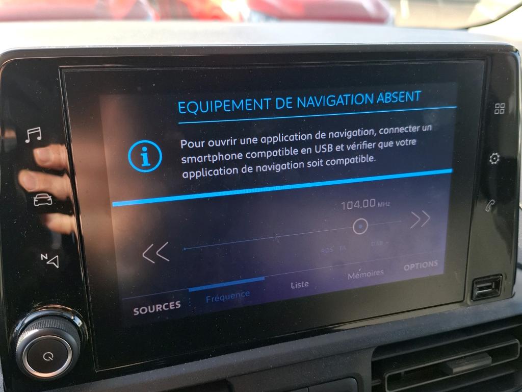 Peugeot PARTNER FOURGON STANDARD 650 KG BLUEHDI 100 S&S BVM6 PREMIUM 2022