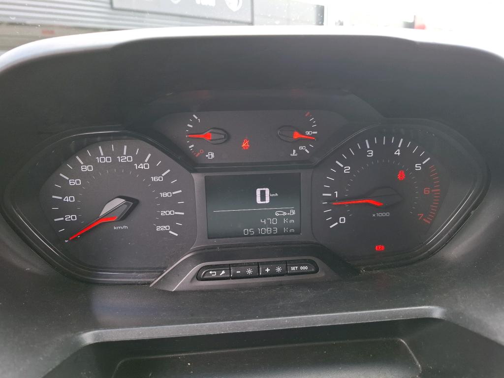 Peugeot PARTNER FOURGON STANDARD 650 KG BLUEHDI 75 BVM5 PREMIUM 2020