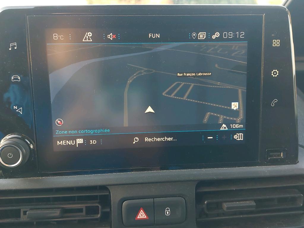 Peugeot PARTNER FOURGON STANDARD 650 KG BLUEHDI 130 S&S EAT8 ASPHALT 2021