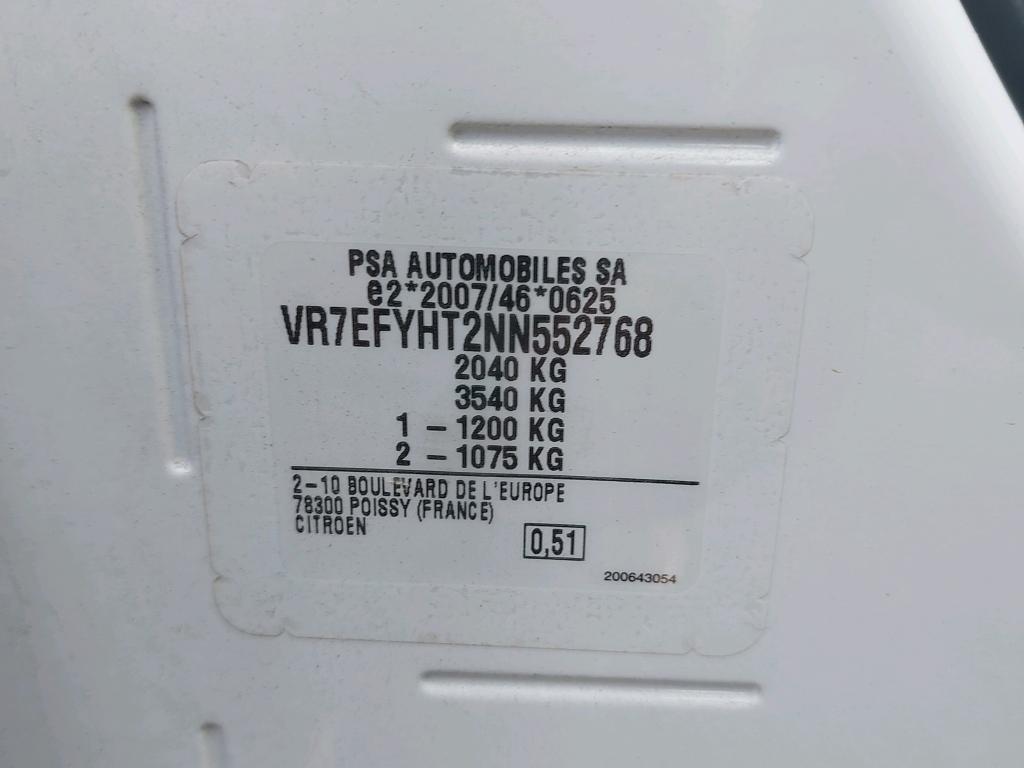 Citroen BERLINGO VAN M 650 BLUEHDI 100 S&S BVM6 CLUB 2022