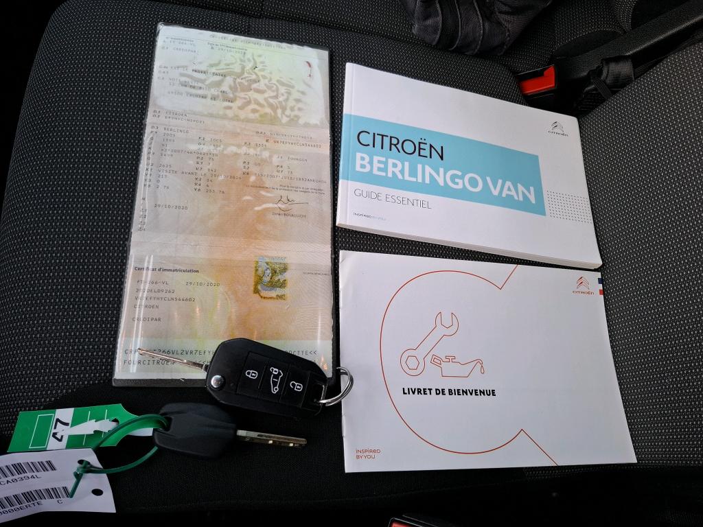 Citroen BERLINGO VAN M 650 BLUEHDI 100 S&S BVM5 CLUB 2020
