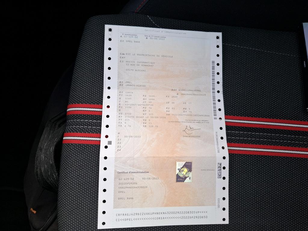Opel Corsa 1.2 Turbo 100 ch BVM6 GS Line 2022