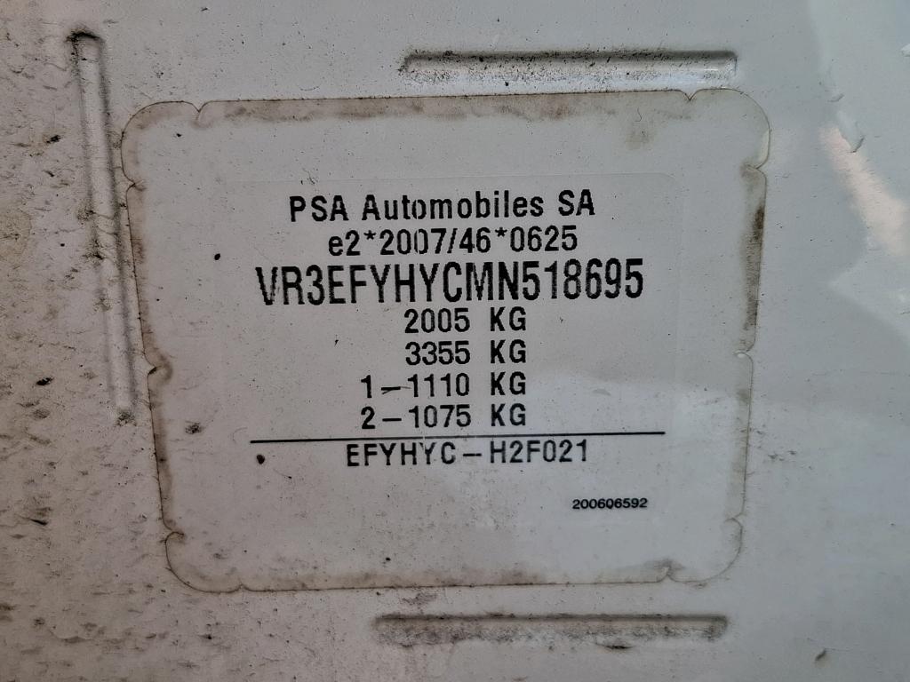 Peugeot PARTNER FOURGON STANDARD 650 KG BLUEHDI 100 S&S BVM5 PREMIUM 2021