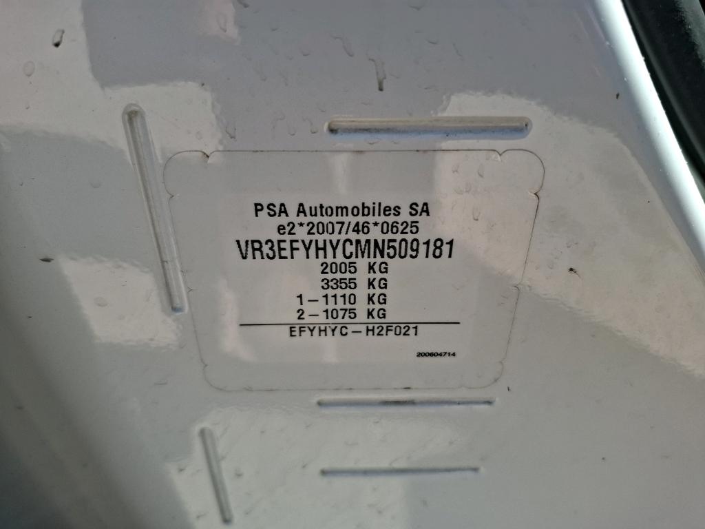Peugeot PARTNER FOURGON STANDARD 650 KG BLUEHDI 100 S&S BVM5 ASPHALT 2021