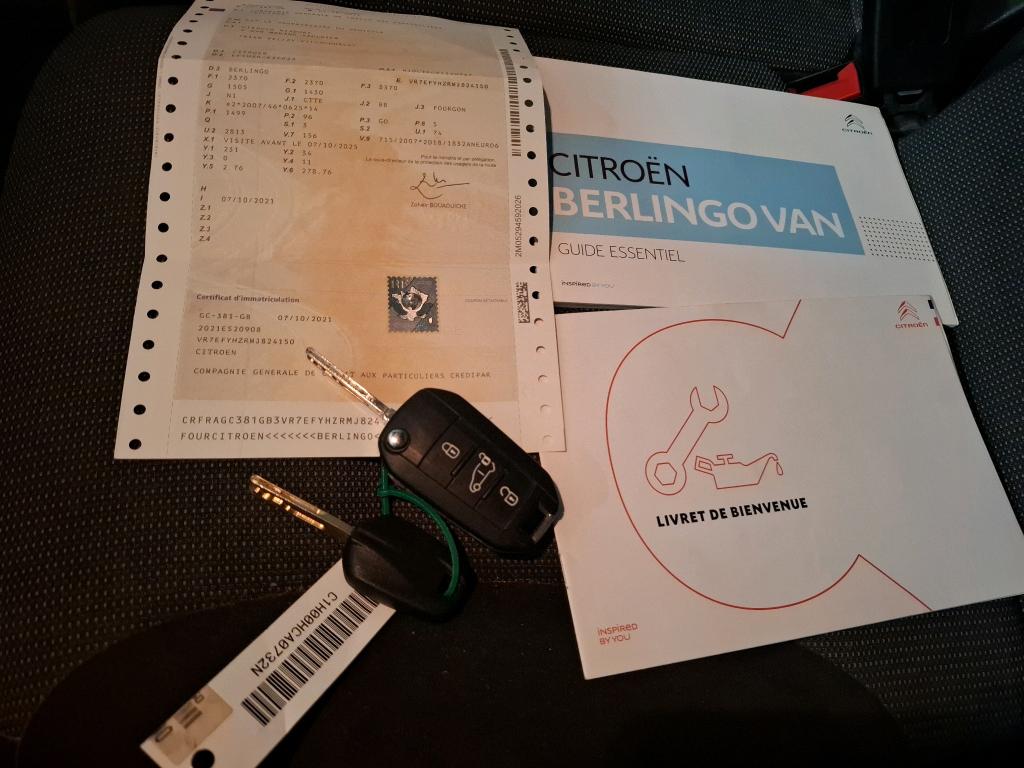 Citroen BERLINGO VAN XL 950 BLUEHDI 130 S&S EAT8 DRIVER 2021