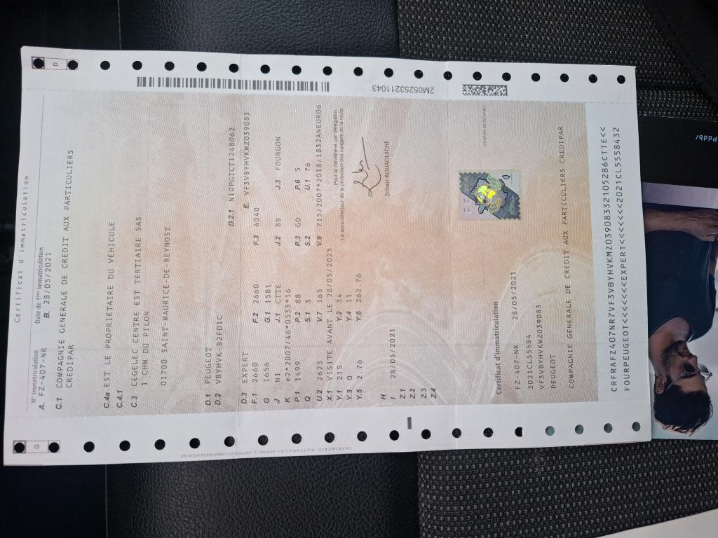 Peugeot EXPERT FGN TOLE STANDARD 1.5 BLUEHDI 120 S&S BVM6 ASPHALT 2021